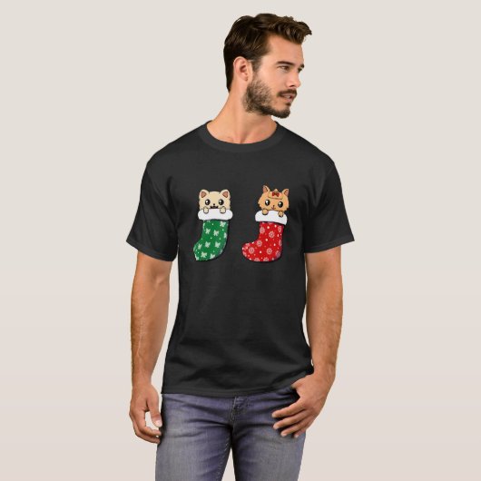 Kerstmis Mannen  Kinderen T-shirt (Voorkant volledig)