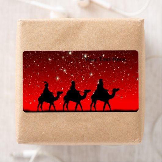 Kerstmis Mannen Red Sky Star Lite Night Etiket (Insitu)