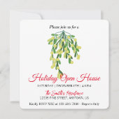 Kerstmis maretak kerstkaart (Voorkant)