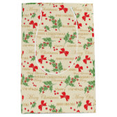 Kerstmis maretak" medium cadeauzakje (Voorkant)