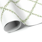 Kerstmis maretak trellis slinger cadeaupapier (Rol Hoek)