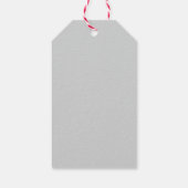Kerstmis Maretak Vakantie Aquarel Cadeaulabel (Achterkant)