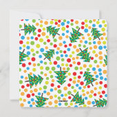 Kerstmis maretak vakantiekaart feestdagenkaart (Achterkant)