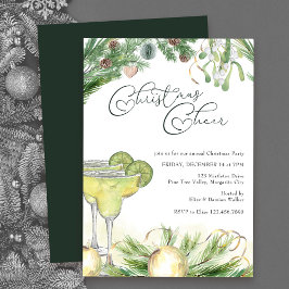 Kerstmis: Margaritas en Mistletoe Party Kaart