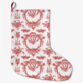 Kerstmis, Marie Toile aardbei2 Grote Kerstsok (Voorkant)