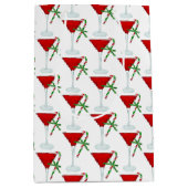 Kerstmis Martini Cocktail Medium Cadeauzakje (Voorkant)