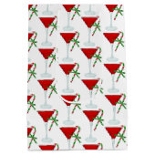 Kerstmis Martini Cocktail Medium Cadeauzakje (Achterkant)