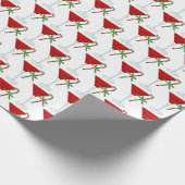 Kerstmis Martini Cocktail met snoepriet Cadeaupapier (Hoek)