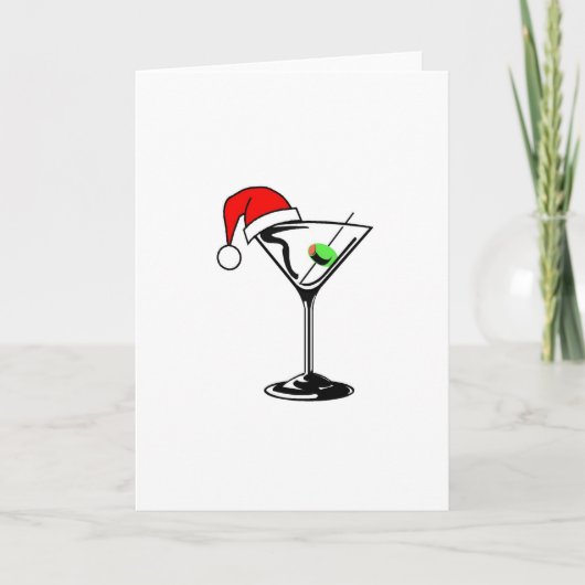 Kerstmis Martini Feestdagen Kaart (Voorkant)