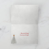 Kerstmis Martini met snoepriet Feestdagen Kaart (Binnen)