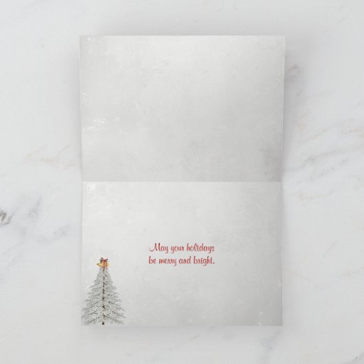 Kerstmis Martini met snoepriet Feestdagen Kaart (Binnen)