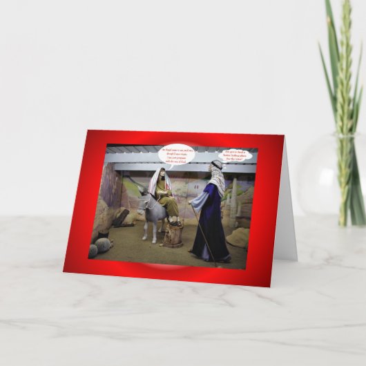 Kerstmis MARY EN JOSEPH van Kerstmis IN SCHUUR Feestdagen Kaart (Voorkant)