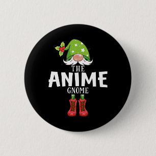 Kerstmis Matching Familie De Anime Kabouter Ronde Button 5,7 Cm