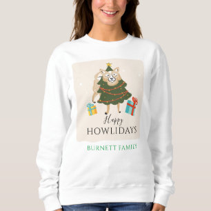 Kerstmis Matching Familie Outfit Hond Howlidays Trui