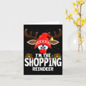Kerstmis Matching Ik ben de winkelende rendier Kaart (Gele Bloem)