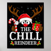 Kerstmis Matching The Chill Rendier Familie  Poster (Voorkant)