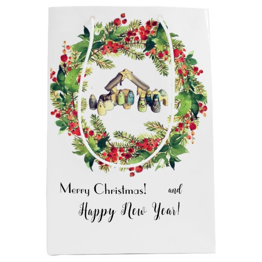 Kerstmis Medium Cadeauzakje (Voorkant)