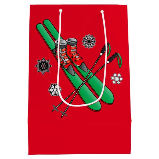 Kerstmis Medium Cadeauzakje (Achterkant)