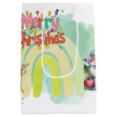 Kerstmis medium cadeauzakje (Achterkant)