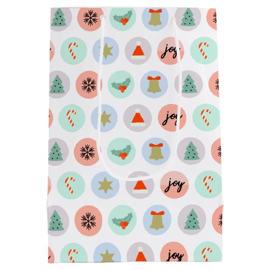 Kerstmis Medium Cadeauzakje (Achterkant)