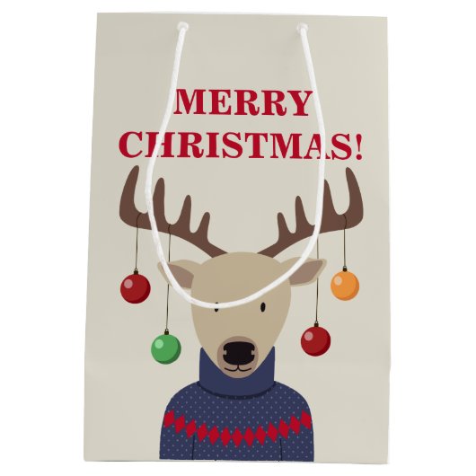 Kerstmis Medium Cadeauzakje (Achterkant)