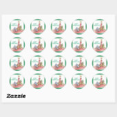 Kerstmis - meerdere producten ronde sticker (Vel)
