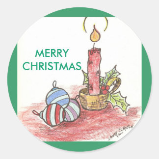 Kerstmis - meerdere producten ronde sticker