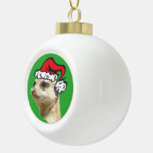 Kerstmis Meerkat Cust. Keramische Bal Ornament (Rechts)