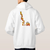 Kerstmis Meerkat Santa Hoodie (Achterkant)