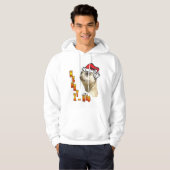 Kerstmis Meerkat Santa Hooed Sweatshirt (Voorkant volledig)