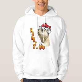 Kerstmis Meerkat Santa Hooed Sweatshirt