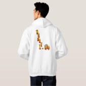 Kerstmis Meerkat Santa Hooed Sweatshirt (Achterkant volledig)