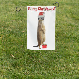 Kerstmis Meerkat Tuinvlag