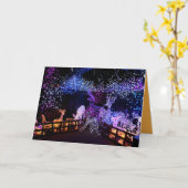 KERSTMIS MEERKLEURIGE LICHTEN DIEREN VORMEN KAART (Gele Bloem)