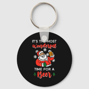 Kerstmis meest wonderlijke tijd voor grappige kers sleutelhanger