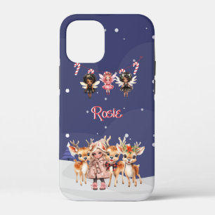 Kerstmis Meisje Rendier Candy Cane Fairies Case-Mate iPhone Case