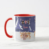 Kerstmis Meisje Rendier Candy Cane Fairies Mok (Links)