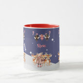 Kerstmis Meisje Rendier Candy Cane Fairies Mok (Midden)