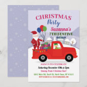 Kerstmis Meisjes Verjaardag Kerstman Feest Kaart (Voorkant / Achterkant)