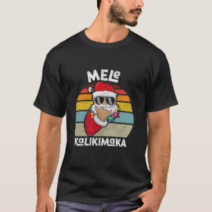 Kerstmis Mele kalikimaka Jongen Kleding Shaka Sant T-shirt