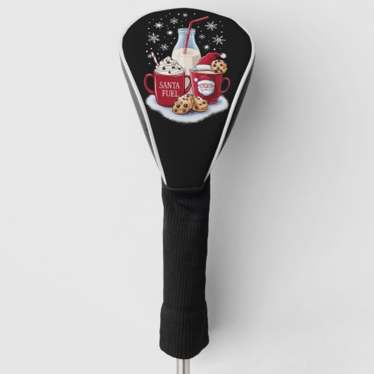 Kerstmis Melk en Cookies Latte Familie Xmas Golfheadcover (Voorkant)
