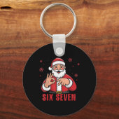 Kerstmis Meme 67 Zes Zeven 6 7 Sleutelhanger (Voorkant)