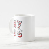 Kerstmis Meme Six Seven 67 6 7 Vakantie Koffiemok (Voorkant links)