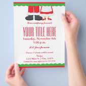 Kerstmis meneer en mevrouw Kerstman evenement flye Flyer (Hand)