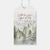 Kerstmis mens kat cadeaukaartjes cadeaulabel (Achterkant)