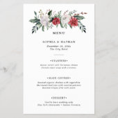 Kerstmis | Menu Floral Holiday Wedding (Voorkant)
