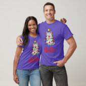 Kerstmis Meowy Kerstmis Grappige Kat T-shirt (Unisex)