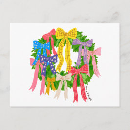 Kerstmis Merry And Bright Briefkaart
