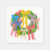 Kerstmis Merry And Bright Servet (Voorkant)
