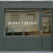 Kerstmis | Merry and Bright Welcome Raamsticker